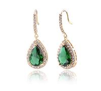 Boucles d'oreilles en forme de goutte d'eau en argent sterling avec oxyde de zirconium pour femme, bijoux de mariée pour mariée, demoiselles d'honneur, cadeau de mère de mariée, fête, bal de fin