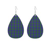 Boucles d'oreilles en forme de goutte d'eau, motif tartan écossais Strachan et Sinclair, accessoires de mode pour femmes