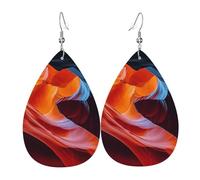 Boucles D'Oreilles En Forme De Goutte Le Canyon De Beauty Antelope Élégant Boucles D'Oreilles Pendantes Tendancees Boucle D’Oreille En Cuir Pour Voyages Anniversaires Les Vacances