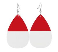 Boucles D'Oreilles En Forme De Goutte Monaco Luxueux Boucles D'Oreilles Pendantes En Forme Légères Boucle D'Oreille En Simili Cuir Pour Décorations Les Vacances Anniversaires