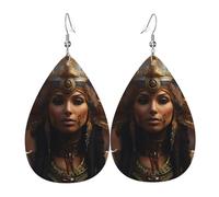 Boucles d'oreilles en forme de goutte pour femme - Motif tribu de l'Égypte antique - Cadeau tendance pour la Saint-Valentin, les vacances, les voyages