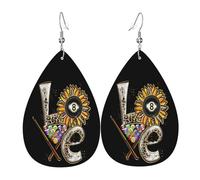 Boucles D'Oreilles En Forme De Goutte Tais-Toi, Tire Au Billard Élégant Boucles D'Oreilles Pendantes En Forme Décontractées Boucle D'Oreille Pour Femme Anniversaires Les Vacances