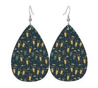 Boucles D'Oreilles En Forme De Goutte Vins Et Verres Luxueux Boucles D'Oreilles Pendantes En Forme Amusantes Boucle D'Oreille Pour Quotidien Anniversaires Voyages