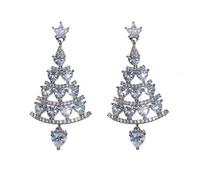 Boucles D'oreilles En Forme De Sapin De Noël, 1 Paire, Tendance, Décoration D'intérieur, Durable, Créative, Pendentif