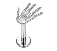 Boucles d'oreilles en forme de tête de mort pour Halloween, bijoux gothiques en forme de main pour adolescentes, femmes, usage quotidien, vacances, voyage, costume à la maison, Golden palm, Acier