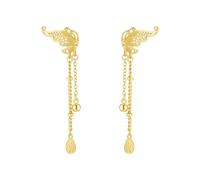 Boucles d'oreilles en forme de tortue pour femme haut de gamme et polyvalentes pour vous donner une confession avec de longs tiges, taille unique, Cuivre, Pas de gemme