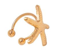 Boucles d'oreilles en forme d'étoile de mer pour femme | Design léger, clip d'oreille, polyvalent de jour comme de nuit, convient pour une tenue décontractée ou formelle