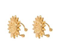 Boucles d'oreilles en forme d'étoile tendance, sans perçage, boucles d'oreilles en forme de fleur, adaptées aux jeunes femmes qui recherchent une polyvalence de la mode, comme décrit, comme décrit