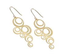 Boucles d'oreilles en laiton baigné dans l'or Collection Adèle RAS