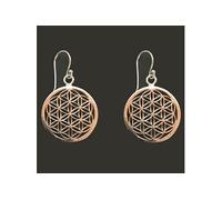 Boucles d'oreilles en laiton Fleur de Vie