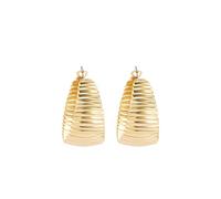 Boucles d'oreilles en métal à rayures simples, bijoux européens et américains, boucles d'oreilles de personnalité et de tempérament