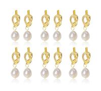 Boucles d'oreilles en or avec perles pour demoiselles d'honneur, proposition de cadeaux, fête de mariage, ensemble de bijoux pour demoiselles d'honneur, boîte Stuffers Accessoires, Zinc, Pas de gemme