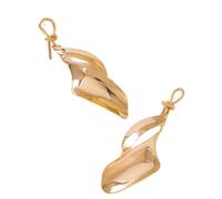 Boucles d'oreilles en or brillant irrégulier géométrique, boucles d'oreilles Design Unique Style chic, polyvalent pour les déplacements, date et cadeaux