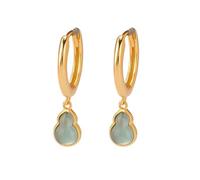 Boucles d'oreilles en Peluche Jade, Cerceau d'oreille pour Femmes, présence à la Mode à la Main