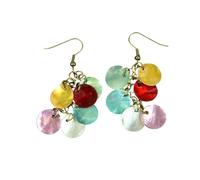 Boucles d'oreilles en perles cintre Miniblings ballants disques perle Hippie Boho colorés