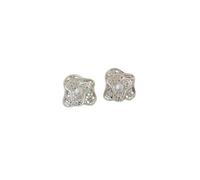 Boucles d'oreilles en perles creuses, Boucles d'oreilles à fleurs géométriques, Bijoux de conception de niche, Accessoires doux et à la mode, Accessoires d'oreille pour Costumes de tempérament féminin