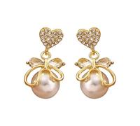 Boucles d'oreilles en perles légères de qualité supérieure pour femme - célèbres sur Internet pour leur design élégant de boucles d'oreilles pour enfants filles chevaux, 1, Métal, Pas de pierre