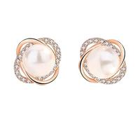 Boucles d'oreilles en perles pour femme Boucles d'oreilles en perles incrustées or rose Boucles d'oreilles en perles Bijoux Boucles d'oreilles pour femmes Boucles d'oreilles fraîches Boucles