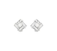 Boucles d'oreilles en perles, style vintage, design élégant, argent, 5-5,5mm