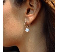 Boucles d'oreilles en pierre de lune arc-en-ciel et gold-filled
