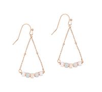 Boucles d'oreilles en pierres Amazonite femme Sloya Piana Bleu 4,7x2,2 cm