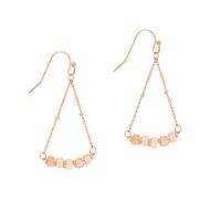 Boucles d'oreilles en pierres de Soleil femme Sloya Piana Orange 4,7x2,2 cm