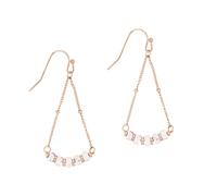 Boucles d'oreilles en pierres Howlite femme Sloya Piana Blanc 4,7x2,2 cm
