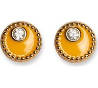 Boucles d'oreilles en plaqué or avec émail jaune Meliora 62258G YEL