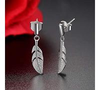 Boucles d'oreilles en plumes pour femmes pour femmes Boucles d'oreilles fins 925 bijoux