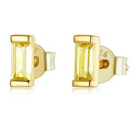 Boucles d'oreilles en strass cubiques carrés, A