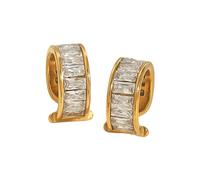 Boucles d'oreilles en strass étincelants ornées de strass brillants pour les amateurs de mode