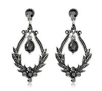 Boucles d'oreilles en strass pour femme rétro populaire tempérament européen pour un design créatif boucles d'oreilles simples cartilage boucle d'oreille créoles