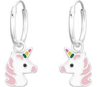 Boucles d'oreilles enfants en argent avec licorne