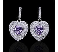 Boucles d'oreilles enveloppe de la zircone cubique micro-pavées.