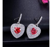 Boucles d'oreilles enveloppe de la zircone cubique micro-pavées.