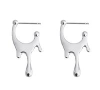 Boucles d'oreilles enveloppées mignonnes pour les filles post-minimaliste Geométrique Géométrique Spike Conile Cone Drop pendant petit cerceau hypoallergénique délicat de Noël Halloween Bijoux