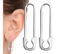 Boucles d'oreilles épingle à nourrice,boucles d'oreilles épingle à nourrice pour femmes | Boucles d’oreilles trombone de style punk | Épingle de sécurité cerceau pendante goutte cerceaux de mo