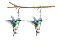 Boucles d'oreilles et bracelets pour mariée pour femmes Novelty Élégant Long perroquet Bourdon Dangle Drop Animal Boucles d'oreilles Bijoux Boucles d'oreilles afghanes, taille unique, Acrylique, Pas