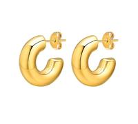 Boucles d'oreilles étalon épais cerceau rond des boucles d'oreille femme géométrique minimaliste de mariage boho fête