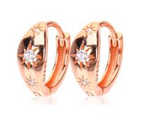 Boucles D'oreilles Étoile à Huit Branches en Argenté S925, Style Mode | Paire de Clous, Finition Soignée et Résistance Accrue, Usage Quotidien ou Rendez-vous, Accessoire Bijoux Femme
