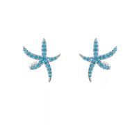 Boucles d'oreilles étoile de mer pour femme, S95 argent étoiles de mer boucles d'oreilles délicat, léger, Simple, hypoallergénique bijoux cadeau pour elle