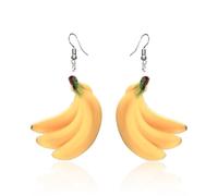 Boucles d'oreilles exquises en forme de fruits : célébrez l'été tout au long de l'année avec ces superbes accessoires faits à la main - Ne manquez pas ! Boucles d'oreilles de style vintage, 7x3.9cm