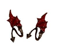 Boucles d'oreilles fantaisies sombres pour cosplay et événement d'Halloween - Bijou élégant inspiré de l'anime - Accessoire de destination d'oreille à la mode