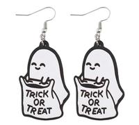 Boucles d'oreilles fantômes d'Halloween mignonnes gothiques double face | Boucles d'oreilles fantômes pour femmes, filles, filles, sœurs, mères, fêtes, vacances, maison
