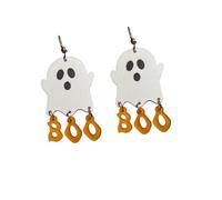 Boucles d'oreilles fantômes d'Halloween pour femme - Boucles d'oreilles pendantes en acrylique - Bijoux de fête d'Halloween - Cadeaux de festival, Acrylique, Pas de gemme