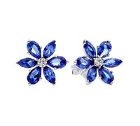 Boucles d'Oreilles - Femme - 292407C01 - Argent 925 - Cristal - Bleu
