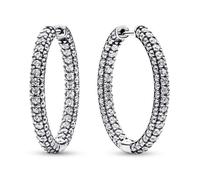 Pandora boucles d'oreilles pavées
