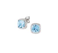 Boucles D'Oreilles Femme AMEN Argent 925 LADY Aigue-Marine Code EQUABBACZ