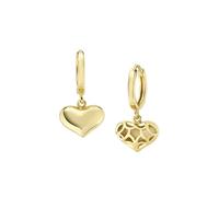 Boucles D'Oreilles Femme Amen Collection Mon Cœur Cerceau en Argent 925 D'Or