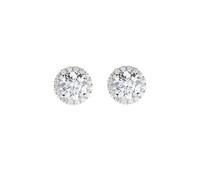 Boucles D'oreilles Femme Amen DIAMANTS Blanc En Argent 925 Code ELUBOBBBZ